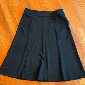 Christopher and Banks Black Ponte Skirt 14